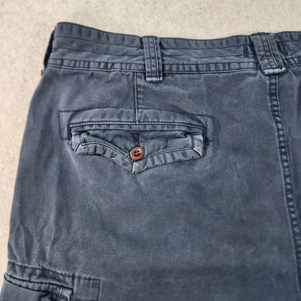 Polo Ralph Lauren Cargo Shorts Mens 42 Blue Skate Thick Cotton Grunge Y2K Tag 36